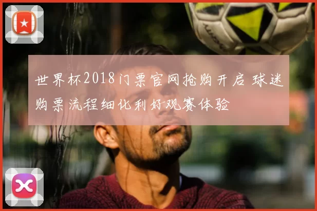 世界杯2018门票官网抢购开启 球迷购票流程细化利好观赛体验